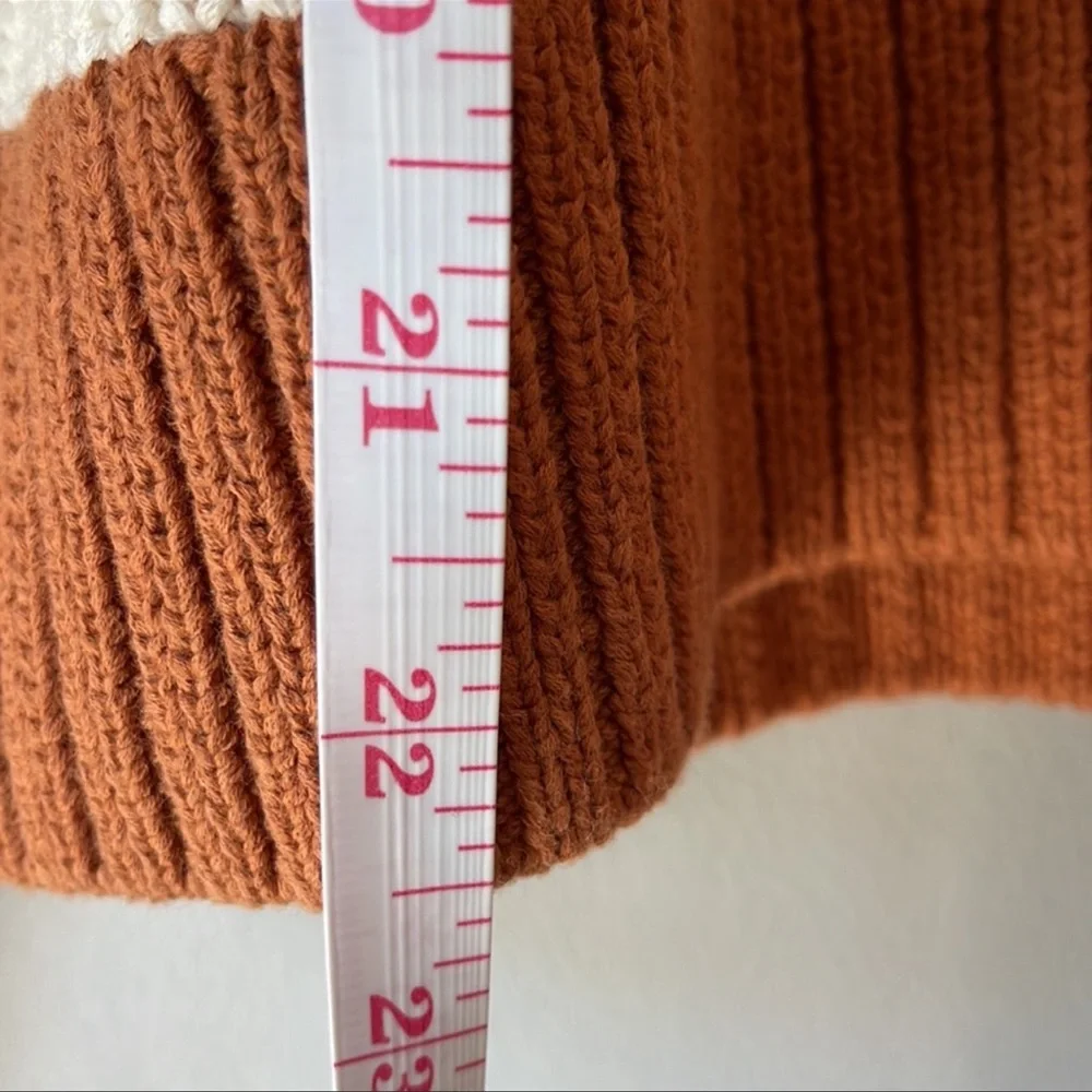 Reformation Brown and Cream Striped Sweater - Picture 12 of 14